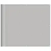 Image de vidaXL Écran de Balcon, Brise-Vue de Jardin, Écran de Protection, Écran d'Intimité Terrasse Extérieur, Gris Clair 90x500 cm 100% Polyester Oxford