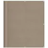 Image de vidaXL Écran de Balcon, Brise-Vue de Jardin, Écran de Protection, Écran d'Intimité Terrasse Extérieur, Taupe 120x1000 cm 100% Polyester Oxford