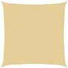 Image de vidaXL Voile ombrage Sable 2x2 m, bâche Oxford 100% Polyester, auvent de fête, voile Patio