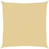 Image de vidaXL Voile d'ombrage Sable 3x3 m 100% Polyester Oxford, bâche de Voile d'ombrage, auvent d'ombrage, auvent de fête, Voile d'ombrage de Patio