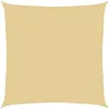 Image de vidaXL Voile d'ombrage Sable 3,6x3,6 m 100% Polyester Oxford, bâche de Voile d'ombrage, auvent d'ombrage, auvent de fête, Voile d'ombrage de Patio