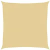 Image de vidaXL Voile d'ombrage Sable 4x4 m 100% Polyester Oxford, bâche de Voile d'ombrage, auvent d'ombrage, auvent de fête, Voile d'ombrage de Patio