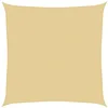 Image de vidaXL Voile d'ombrage Sable 6x6 m 100% Polyester Oxford, bâche de Voile d'ombrage, auvent d'ombrage, auvent de fête, Voile d'ombrage de Patio