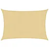 Image de vidaXL Voile d'ombrage Sable 2,5x2 m 100% Polyester Oxford, bâche de Voile d'ombrage, auvent d'ombrage, auvent de fête, Voile d'ombrage de Patio