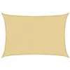 Image de vidaXL Voile d'ombrage Sable 4,5x3 m 100% Polyester Oxford, bâche de Voile d'ombrage, auvent d'ombrage, auvent de fête, Voile d'ombrage de Patio