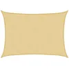 Image de vidaXL Voile d'ombrage Sable 7x5 m 100% Polyester Oxford, bâche de Voile d'ombrage, auvent d'ombrage, auvent de fête, Voile d'ombrage de Patio