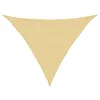 Image de vidaXL Voile d'ombrage Sable 3x3x4,24 m 100% Polyester Oxford, bâche de Voile d'ombrage, auvent d'ombrage, auvent de fête, Voile d'ombrage de Patio