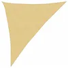 Image de vidaXL Voile d'ombrage Sable 3x4x5 m 100% Polyester Oxford, bâche de Voile d'ombrage, auvent d'ombrage, auvent de fête, Voile d'ombrage de Patio