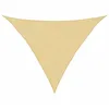Image de vidaXL Voile d'ombrage Sable 3,5x3,5x4,9 m 100% Polyester Oxford, bâche de Voile d'ombrage, auvent d'ombrage, auvent de fête