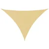 Image de vidaXL Voile d'ombrage Sable 4x4x5,8 m 100% Polyester Oxford, bâche de Voile d'ombrage, auvent d'ombrage, auvent de fête, Voile d'ombrage de Patio