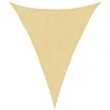 Image de vidaXL Voile d'ombrage Sable 5x6x6 m 100% Polyester Oxford, bâche de Voile d'ombrage, auvent d'ombrage, auvent de fête, Voile d'ombrage de Patio