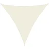 Image de vidaXL Voile d'ombrage crème 2x2x2 m 100% Polyester Oxford, bâche de Voile d'ombrage, auvent d'ombrage, auvent de fête, Voile d'ombrage de Patio