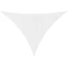 Image de vidaXL Voile d'ombrage Blanc 7x5x5 m 100% Polyester Oxford, bâche de Voile d'ombrage, auvent d'ombrage, auvent de fête, Voile d'ombrage de Patio