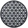 Image de vidaXL Tapis d'extérieur Noir Ø120 cm PP, Tapis de Jardin, Tapis de Sol, Moquette de Sol, carpette, Tapis de Patio, Tapis d'extérieur en polypropylène