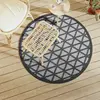Image de vidaXL Tapis d'extérieur ARAKIL noir Ø120 cm PP