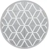 Image de vidaXL Tapis d'extérieur Gris Ø120 cm PP, Tapis de Jardin, Tapis de Sol, Moquette de Sol, carpette, Tapis de Patio, Tapis d'extérieur en polypropylène