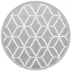 Image de vidaXL Tapis d'extérieur Gris Ø160 cm PP, Tapis de Jardin, Tapis de Sol, Moquette de Sol, carpette, Tapis de Patio, Tapis d'extérieur en polypropylène