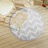 Image de vidaXL Tapis d'extérieur ARAKIL gris Ø120 cm PP
