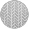 Image de vidaXL Tapis d'extérieur ARAKIL Gris Ø120 cm PP