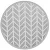 Image de vidaXL Tapis d'extérieur Gris Ø160 cm PP, Tapis de Jardin, Tapis de Sol, Moquette de Sol, carpette, Tapis de Patio, Tapis d'extérieur en polypropylène