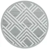 Image de vidaXL Tapis d'extérieur ARAKIL Gris Ø120 cm PP