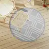 Image de vidaXL Tapis d'extérieur ARAKIL gris Ø120 cm PP