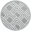 Image de vidaXL Tapis d'extérieur Gris Ø160 cm PP, Tapis de Jardin, Tapis de Sol, Moquette de Sol, carpette, Tapis de Patio, Tapis d'extérieur en polypropylène