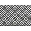 Image de vidaXL Tapis d'extérieur ARAKIL Blanc et Noir 160x230 cm PP