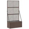 Image de vidaXL Jardinière Treillis Marron 70 x 30 x 135 cm Mét  