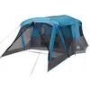 Image de vidaXL Tente de Camping avec Porche 4 Personnes Bleu imperméable