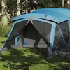 Image de vidaXL Tente de camping avec porche 4 personnes bleu imperméable