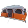 Image de vidaXL Tente de Cabine familiale 10 Personnes Gris imperméable, Tente, abri de Camping, abri de Jardin, Tente de Camping, abri extérieur