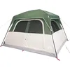 Image de vidaXL Tente de Cabine familiale 6 Personnes Vert imperméable, Tente, Tente de Jardin, abri extérieur, Tente de Camping, abri de Camping