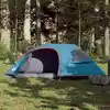 Image de vidaXL Tente de camping à dôme 1 personne bleu imperméable