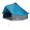 Image de vidaXL Tente familiale tipi 12 Personnes Bleu imperméable, Tente, Tente de Jardin, abri extérieur, Tente de Camping, abri de Camping, abri de Jardin