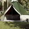 Image de vidaXL Tente familiale tipi 10 personnes vert imperméable