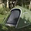 Image de vidaXL Tente de camping tunnel 3 personnes vert imperméable
