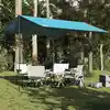 Image de vidaXL Bâche de camping bleu 360x294 cm imperméable