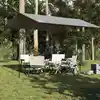 Image de vidaXL Bâche de camping gris et orange 400x294 cm imperméable