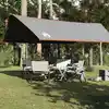 Image de vidaXL Bâche de camping gris et orange 500x294 cm imperméable