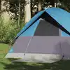 Image de vidaXL Tente de camping à dôme 2 personnes bleu imperméable