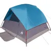 Image de vidaXL Tente familiale à dôme 6 Personnes Bleu imperméable