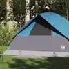 Image de vidaXL Tente familiale à dôme 6 personnes bleu imperméable