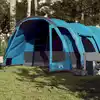 Image de vidaXL Tente familiale tunnel 8 personnes bleu imperméable