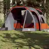 Image de vidaXL Tente de camping tunnel 4 personnes gris imperméable