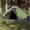 Image de vidaXL Tente de camping à dôme 4 personnes vert imperméable