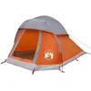 Image de vidaXL Tente de Camping à dôme 1 Personne Gris et Orange imperméable, Tente, abri de Camping, abri de Jardin, Tente de Jardin, abri d'extérieur