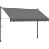 Image de vidaXL Auvent rétractable Anthracite 300x150 m Tissu et Acier