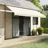Image de vidaXL Auvent rétractable crème 400x150 m tissu et acier