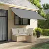 Image de vidaXL Auvent rétractable anthracite 300x150 m tissu et acier